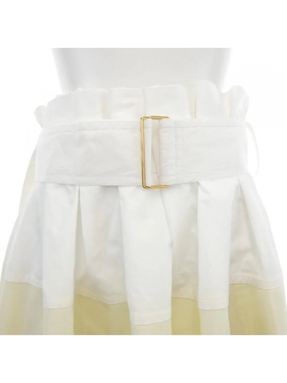 Louis Vuitton Color Block Belted Skirt